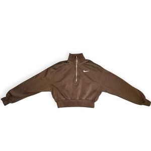 Nike Brown Half-Zip Women's Top